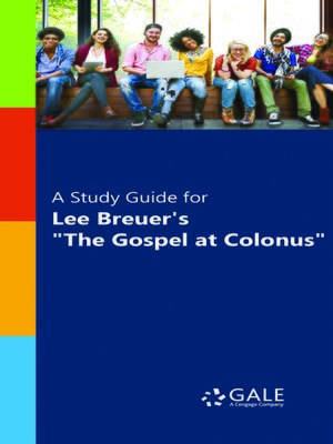 cover image of A Study Guide for Lee Breuer's "The Gospel at Colonus"